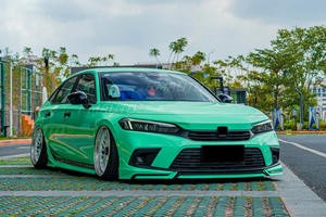 <b>For</b> Honda Civic 11th Gen 2022-2023 Body Kit Front Bumper <b>Diffuser</b> Matte Black YOFER Style Front Bumper Splitter <b>Car</b> Accessories - Product Image 4