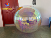 HUAYUE Boules Disco Gonflables Amusantes Flottant PVC Sphère de Fête Ballon Globe Festival Décoration Suspendue Boule à Miroir Gonflable