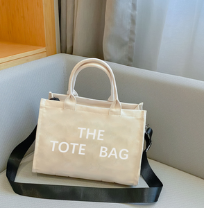 Bolsa de compras de lona de algodón orgánico de color sólido, reciclada, ecológica, con compartimentos y logotipo personalizado impreso. - Product Image 2