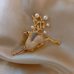 Acessórios de Joias da Moda 2022 para Mulheres, Broche de Cristal com Strass em Forma de Águia, Broches de Ouro 18K para Mulheres - Product Image 3