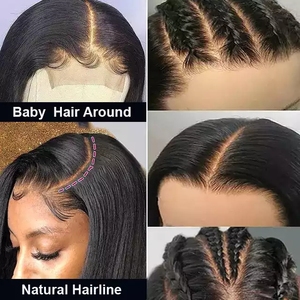 Perruque en cheveux humains de couleur <span class=keywords><strong>orange</strong></span> 350, vague d'eau, densité 180%, perruques en cheveux humains de couleur gingembre, dentelle frontale transparente pour femmes noires - Product Image 5