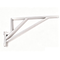 Support mural triangulaire soudé en aluminium pour unité extérieure de climatiseur, pour système CVC résidentiel