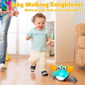 SY bébé crabe jouet infantile ventre temps jouets sensoriel électrique Induction <span class=keywords><strong>crabes</strong></span> interactif <span class=keywords><strong>marche</strong></span> danse jouet pour garçons filles enfant en bas âge - Product Image 3