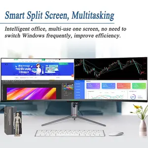 Moniteur LCD incurvé de 49 pouces 1500R 165Hz IPS avec temps de réponse de 1 ms Prise en charge <span class=keywords><strong>FreeSync</strong></span> DCI-P3 99% SRGB - Product Image 3