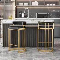 Chaise de bar en fer forgé, style moderne, simple, luxe léger, nordique, créative, tendance, pour café, tabouret haut, usage commercial, personnalisable