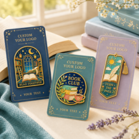 Ensemble de pin's en émail dur personnalisés sur le thème du club de lecture Moonlit Library, marque-pages, pin's de revers en métal sur le thème du thé, OEM