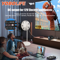 Yobolife Kit Panel surya 12V, generator tenaga surya mini dengan lampu, sistem DC tenaga surya multifungsi untuk rumah