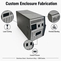 Fabrication sur mesure de tôles métalliques de précision OEM, découpe laser CNC, revêtement en poudre, boîtier d'ordinateur industriel anti-poussière