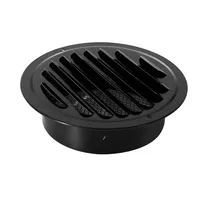 Acier inoxydable 70-200mm mur extérieur sortie d'air grille d'aération bouchon de conduit rond couvercle de ventilation trou bouchon système de ventilation
