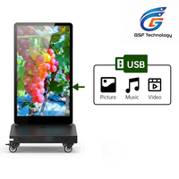 Kiosco de Doble Cara con Pantalla LED Alternativa a LCD para Exteriores, Soporte de Exhibición Recargable y Portátil, Máquina de Publicidad para Uso en Marketing Minorista