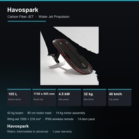Nouveau Havospark Explorer JET Efoil 4.5kW 32kg de poussée 105L en fibre de carbone pour le surf hydrofoil et la vente en gros OEM
