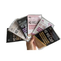 Vente en gros de perruque en dentelle HD ultra transparente bonnet de perruque invisible HD avec logo personnalisé emballage en papier