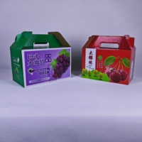 Emballage en carton personnalisé, carton écologique, boîtes d'expédition en papier kraft multicolores, aliments, fruits
