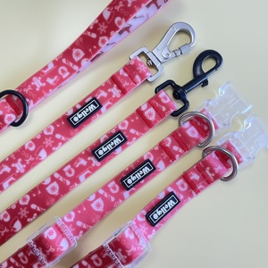 2024 nuevo diseño <span class=keywords><strong>TPU</strong></span> recubierto de nylon correas Navidad impermeable mascota perro Collar correa para perro - Product Image 3