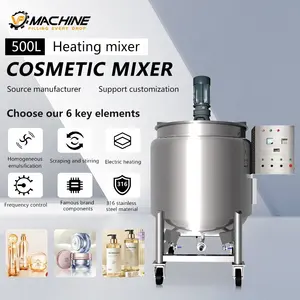 VP Liquid Soap Making Machine Mixer Homogenizer Mixing Machine Shampoo Making Machine Chemical Stainless Steel Mixing Tank
