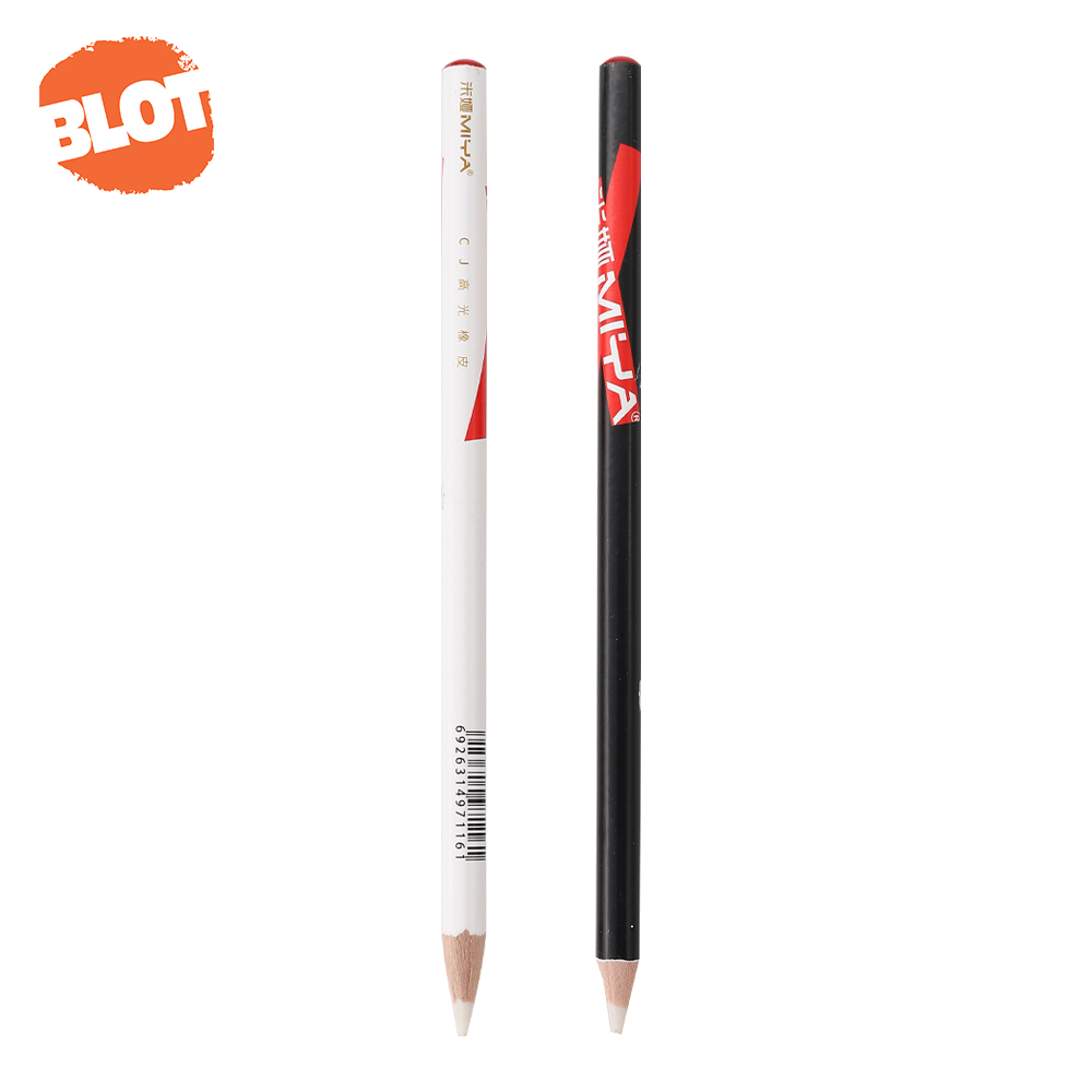 Оптовая продажа, BLOT Art, новинка, белый и черный ластик для карандашей с высоким освещением, деревянный ластик для эскизов