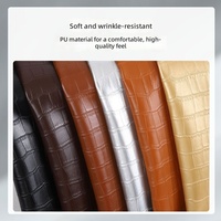 Ceintures de bagages en cuir PU de 1,2 mm à motif crocodile, résistantes à l'hydrolyse, simili cuir pour sac 770