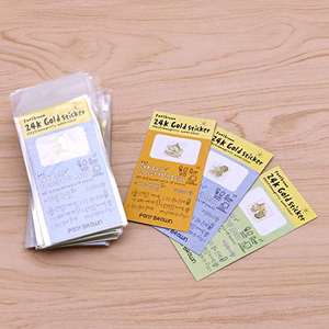 Super Cheap Phone Accessories <b>Cartoon</b> Anti-Radiation 24KGold-Plated Mobile <b>Camera</b> Cell Phone Stickers Cheapest - Product Image 2