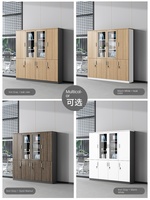 Classeurs modernes et contemporains en bois pour le mobilier de bureau, l'organisation et le stockage de documents, solution de stockage d'archives