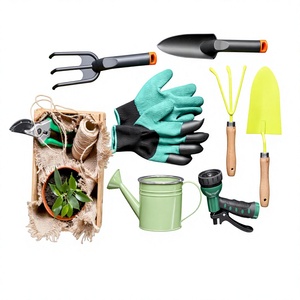 Ensemble d'outils de jardinage en acier inoxydable pour planter, creuser, désherber et repiquer - Product Image 1
