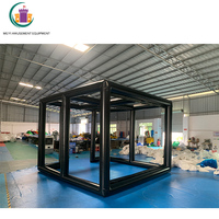 Prix usine Portable Golf Formation Cage Gonflable Golf Simulateur Projecteur Tente De Tir Avec Écran De Qualité Commerciale