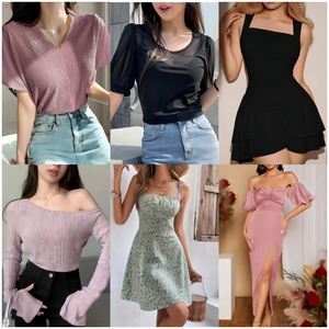 Vestidos de mujer Ropa al por mayor Pacas De Ropa Vestido de mujer de marca Tops Camiseta Ropa Bale - Product Image 3