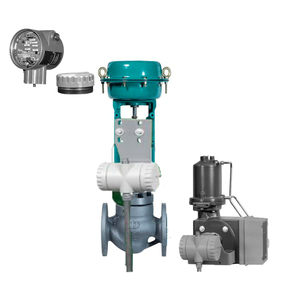 Válvula de Bola China con Transmisor de Posición Electrónico Fisher 4200 4210 4211, Acero Inoxidable, con Brida - Product Image 1