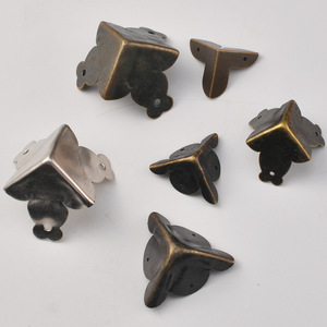 Metal Black Square <b>Corner</b> <b>Protectors</b> Anti Collision Edge Guards For Furniture Hardware Accessories New Chinese Style - Product Image 2