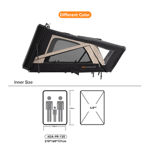 ADA OVERLAND Wholesale Four-Season Roof Top <b>Tent</b> Aluminum Hard <b>Waterproof</b> UV Protected <b>Tent</b> Auto Open - Product Image 4