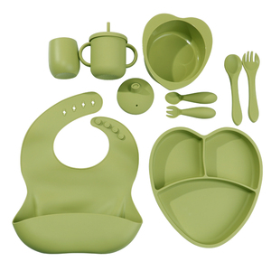 Leatchliving Một Số Bộ Đồ Ăn Kết Hợp 2/3/4/5/6/7/<span class=keywords><strong>8</strong></span>/9/10 Miếng Hình Trái Tim Cho Trẻ Em Bộ Đồ Ăn Cho Bé - Product Image 5