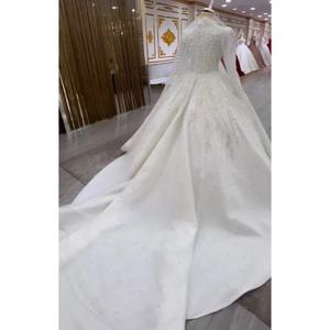 Abito <span class=keywords><strong>da</strong></span> Sposa Musulmano con Perline 2026, Lussuoso ed Elegante, Prodotto in Cina, Ideale per Invitati a Matrimoni Musulmani - Product Image 4