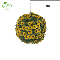 Plantes artificielles suspendues en plastique Vente en gros Herbe Boule topiaire Décoration intérieure Fleurs artificielles Intérieur Extérieur Décoration intérieure Décoration intérieure