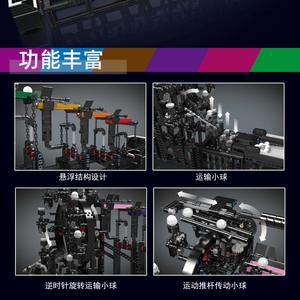 Circuit de billes à assembler Yuxing Model King 26006GBC, blocs de construction pour enfants de 8 à 13 ans, plus de 800 pièces, fonctionne sur piles - Product Image 3