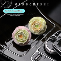 Diffuseur de parfum en pierre de gypse à clipser pour grille d'aération de voiture, motif fleur de renoncule, désodorisant de voiture, décoration intérieure de voiture de luxe, vente en gros