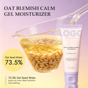 Crème Gel Apaisante à l'Avoine, Non Comédogène, 77% d'Eau de Graines d'Avoine, Hydratant Visage Léger en Gel Aquatique, Sans Parfum, Végan, Coréen - Product Image 6