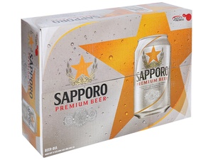 Sapporo Premium 330ml <b>Beer</b> Can Packaged in Bottle - Product Image 4