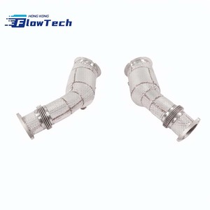 Kit de Downpipe pour Aston Martin DB11/DBS/V12 Vantage 5.2L en acier inoxydable T304 avec bouclier thermique, montage direct, 2017-2024 - Product Image 4