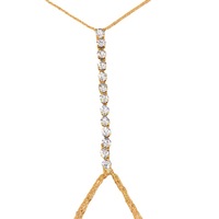 Chaîne de corps Sexy en alliage de diamant pour femme, Simple, soutien-gorge en cristal, chaîne de collier, bijoux, nouvelle mode 2023