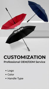<span class=keywords><strong>Parapluie</strong></span> de golf coupe-vent avec logo personnalisé, canopy <span class=keywords><strong>large</strong></span> de 30 pouces, cadeau promotionnel d'entreprise pour les salons professionnels - Product Image 4