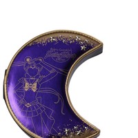 Bolsa de Maquillaje Sailor Moon Usagi Tsukino con Luna Creciente Dorada - Edición Limitada, Bolsa de Almacenamiento de Cosméticos de Anime para Niñas
