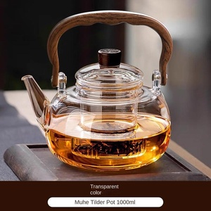 <span class=keywords><strong>Teiera</strong></span> in Vetro Borosilicato di Alta Qualità, Adatta <span class=keywords><strong>per</strong></span> Fornelli Elettrici, Nuovo Stile Cinese, <span class=keywords><strong>per</strong></span> Set da Caffè e Tè Domestici - Product Image 6