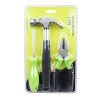 Combinaison manuelle en acier au carbone tournevis marteau ruban utilitaire ensemble de réparation domestique étui rigide OEM personnalisable pour les réparations à domicile