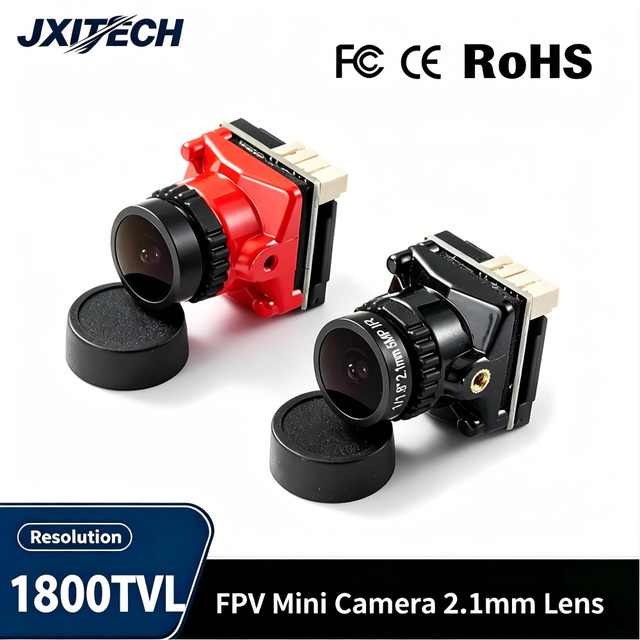 1800TVL 5MP IR FPV Camera with 2.1mm 1/8 Inch Starlight Sensor Metal DIY Racing Drone Parts Internal RC OSD NTSC/PAL 5V-40V