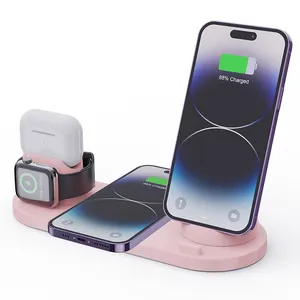 3 In 1 Wireless Charger For iPhone 15 14 13 12 Pro Max Mini 11 XS XR 15 W Fast Charging Stand For AirPods Pro Apple Watch 8 7 6