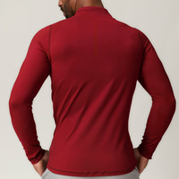 Haut de sport pour homme à demi-zip en fibre de polyester, séchage rapide, respirant, idéal pour l'entraînement sportif et la remise en forme – Meilleure vente