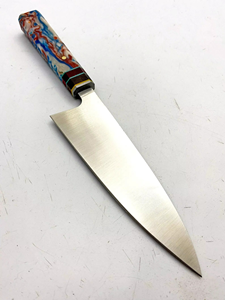 Cuchillo Santoku de grado de Chef hecho a mano con mango de epoxi, grabado personalizado, regalos personalizados para hombres y mujeres, acero inoxidable, madera de grado DIY - Product Image 2