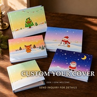Album photo de Noël personnalisé avec 48 emplacements pour photos paysage et pochettes intérieures étanches pour distributeurs et importateurs