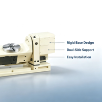 LEYO Table rotative de précision 200mm de diamètre 5ème axe Cnc table d'indexation rotative inclinable