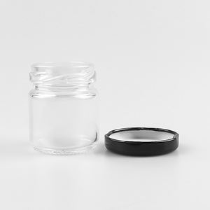 Pot à miel en verre transparent de style classique de 40 ml avec couvercle à visser - Product Image 3