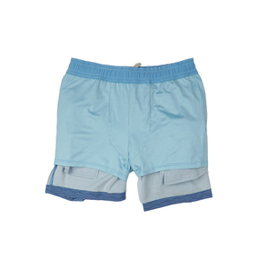 Pantalones cortos de gimnasio de nailon atléticos informales para hombre, pantalones cortos de secado rápido, ecológicos, transpirables, con estampado, para entrenamiento medio - Product Image 2